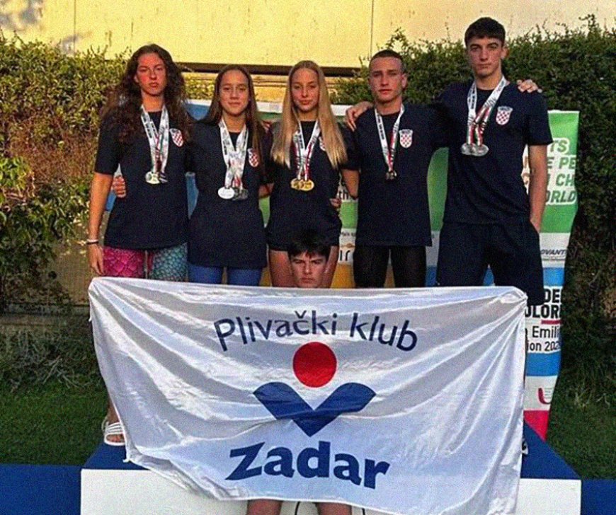 PK Zadar - 13 medalja na igrama Gioci del tri colore