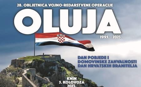 Središnja svečanost obilježavanja 28. obljetnice VRO Oluja u Kninu