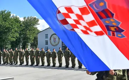 Svečani ispraćaj 3. hrvatskog kontingenta u Mađarsku