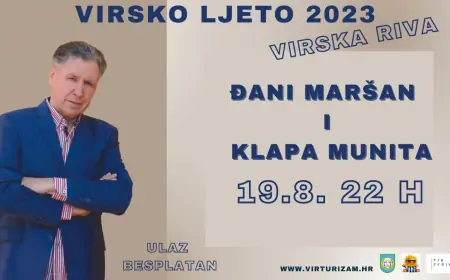 Đani Maršan i klapa Munita večeras na pozornici Virskog ljeta