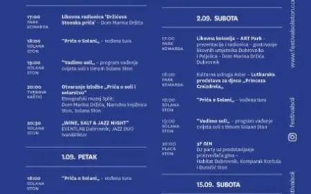 Kraj ljeta uvijek je rezerviran za Pelješac i Festival soli