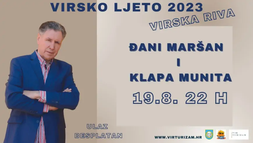 Đani Maršan i klapa Munita večeras na pozornici Virskog ljeta