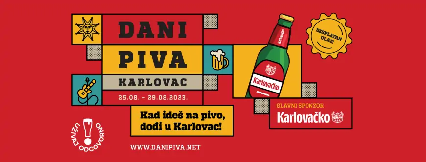 Karlovac na 5 dana preuzima pivo, glazba i hrana