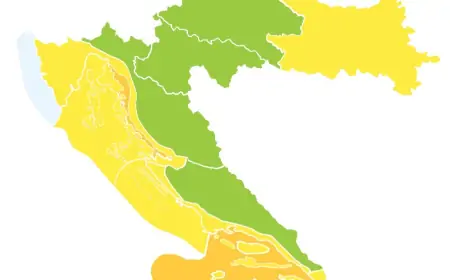 Večeras narančasto upozorenje na vjetar za srednju Dalmaciju