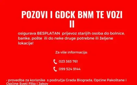 GDCK BNM - besplatan prijevoz osobama starije životne dobi