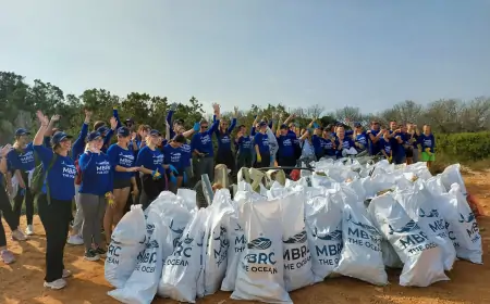 Studenti u akciji čišćenja uvale Most na Dugom otoku