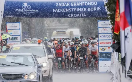 Zadar: Kiši usprkos održana sjajna biciklistička utrka