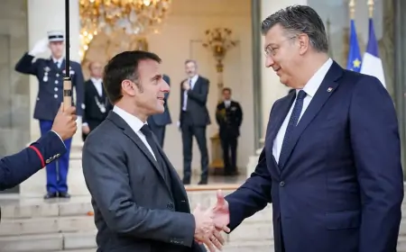 Plenković i Macron : za zaštitu civila, uz jasnu osudu Hamasa