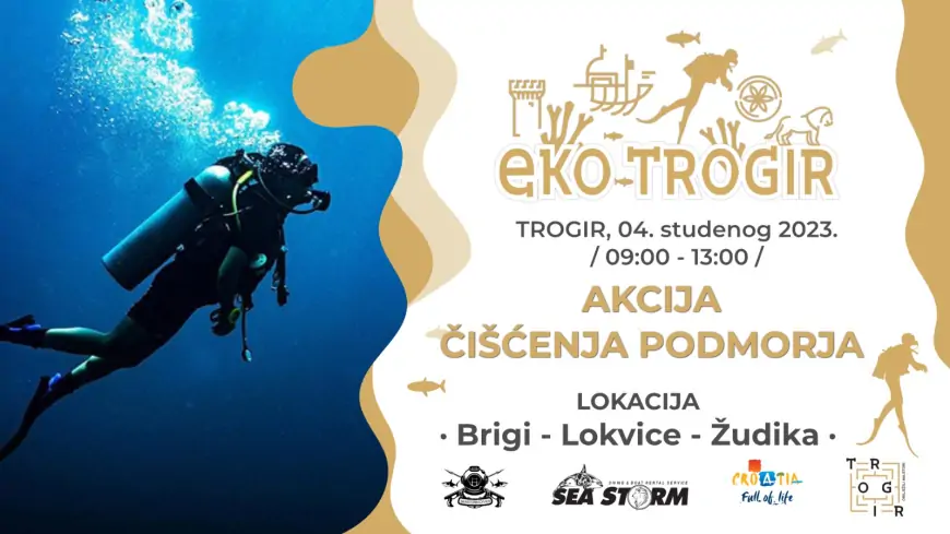 Ekološke akcije čišćenja podmorja - Eko Trogir 2023.