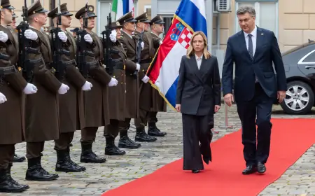 Meloni u Zagrebu: Ukinut ćemo kontrole na granicama čim se situacija smiri