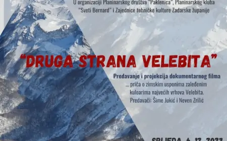 "Druga strana Velebita" – Predavanje i projekcija filma u organizaciji PD Paklenica