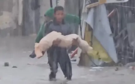 Očaj i bijeda raseljenih palestinskih obitelji nakon obilnih kiša