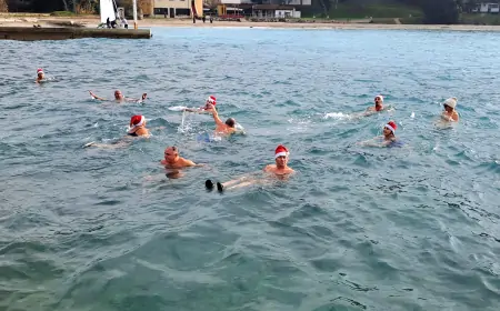 Pulski kupači zimskim plivanjem poželjeli sugrađanima sretnu Novu godinu