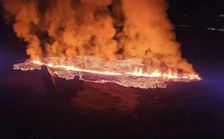 Erupcija vulkana na jugozapadu Islanda