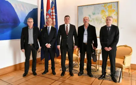 Milanović primio Udrugu dragovoljaca i veterana 101. bosansko-brodske brigade HVO-a