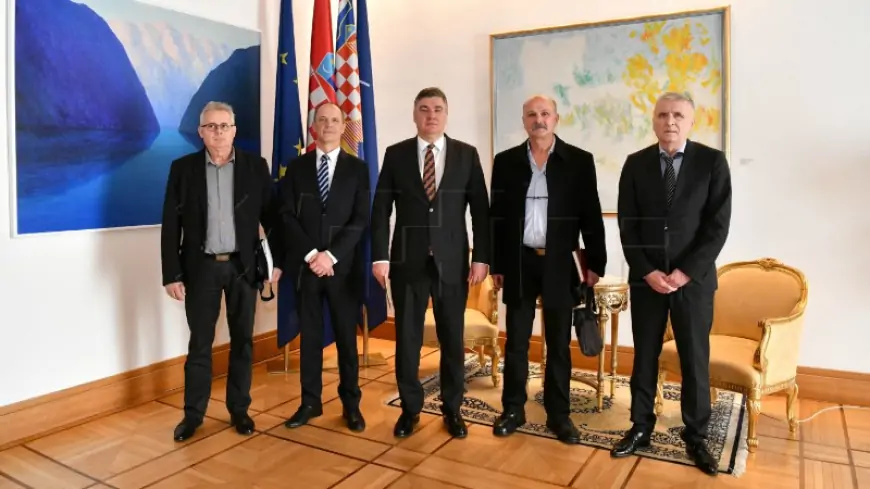 Milanović primio Udrugu dragovoljaca i veterana 101. bosansko-brodske brigade HVO-a