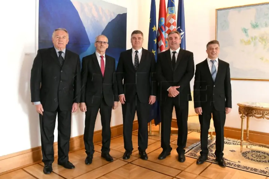 Milanović primio ratne zapovjednike 115. brigade HVO-a Zrinski Tuzla