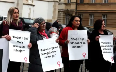 Akcija ''Sigurne na radnom mjestu, slobodne od zlostavljanja'' na Markovu trgu