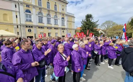 Varaždin: Prosvjed koalicije "Rijeke pravde"