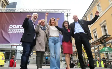 Iz Rijeke s prosvjeda "Dosta je" pozvano na izbore i potporu promjenama