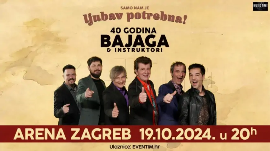 Bajaga u listopadu u zagrebačkoj Areni
