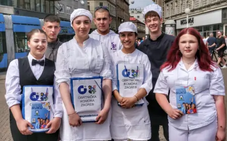 BUDUĆI KUHARI, SLASTIČARI, KOZMETIČARI I MONTERI  'OKUPIRAČI' CENTAR ZAGREBA