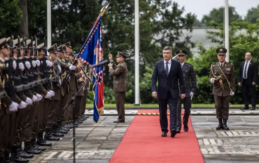MILANOVIĆ: UPRLIČIO SVEČANI PRIJAM PRIGODOM OBILJEŽAVANJA DANA HRVATSKE VOJSKE