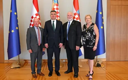 MILANOVIĆ PRIMIO PREDSTAVNIKE HRVATSKE BRATSKE ZAJEDNICE AMERIKE