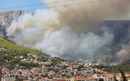 POŽAR KOD SOLINA NIJE UGAŠEN, POMAŽU DVA KANADERA