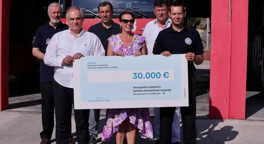 SPLIT: ŽUPANIJSKA TURISTIČKA ZAJEDNICA DONIRALA 30 TISUĆA EURA VATROGASCIMA
