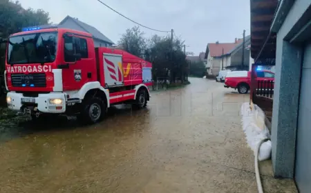 NEVRIJEME I JAKA KIŠA U PODGORI, VODA UŠLA U KUĆE