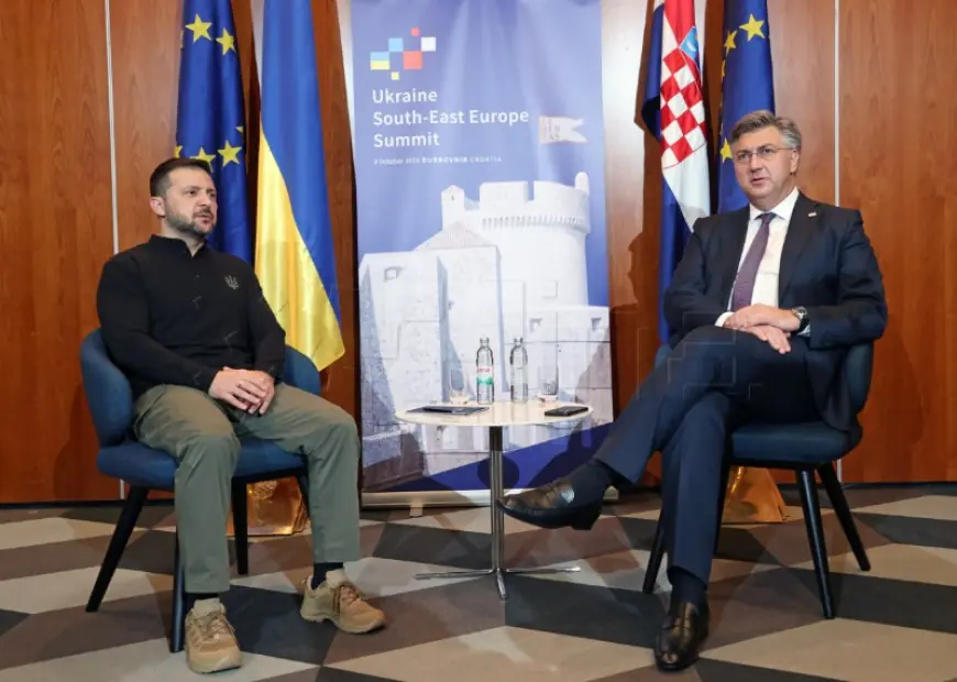 ZELENSKIJ DOPUTOVAO U HRVATSKU NA SAMIT UKRAJINA-JUGOISTOČNA EUROPA