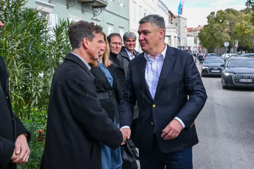 MILANOVIĆ NA OTOKU KRKU I CRESU S ČELNICIMA OTOČKIH VLASTI O RAZVOJNIM PROJEKTIMA