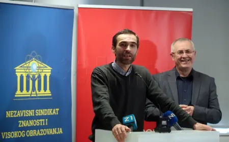 NEZAVISNI SINDIKAT ZNANOSTI I PREPOROD NAJAVILI PROSVJED 14. PROSINCA