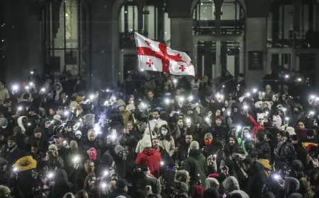 GRUZIJA: TISUĆE LJUDI PROSVJEDUJU ISPRED PARLAMENTA VEĆ 11. NOĆ