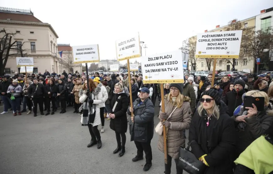 SINDIKAT TIGER PROSVJEDOM TRAŽIO POVEĆANJE PLAĆA U HRVATSKIM POŠTAMA