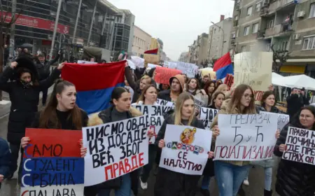 „NISI DOBRODOŠAO, VUČIĆU": JAGODINCI U GENERALNOM ŠTRAJKU, OGROMAN BROJ LJUDI NA ULICIMA; FOTO