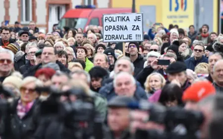 U ČAKOVCU PROSVJEDOVALO OKO 500 GRAĐANA, KIRURG PORUČIO: U BOLNICI JE NEVIĐENA KRIZA