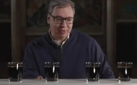 DOK SRBIJU TRESU PROSVJEDI, VUČIĆ NA TIKTOKU POGAĐA KOJI SOK PIJE