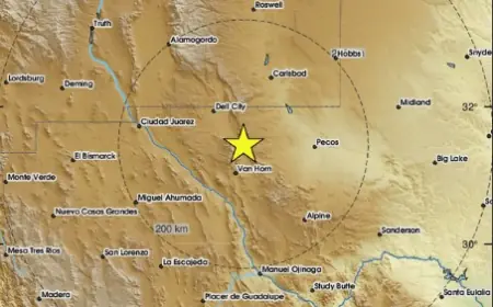 POTRES POGODIO ZAPADNI TEKSAS