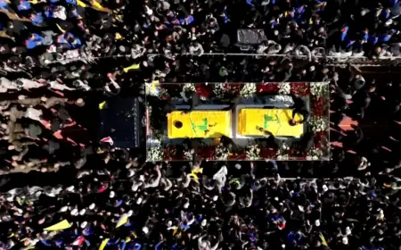 NA SPROVODU UBIJENOG ŠEFA HEZBOLAHA OKUPILI SE DESECI TUSIĆA LJUDI