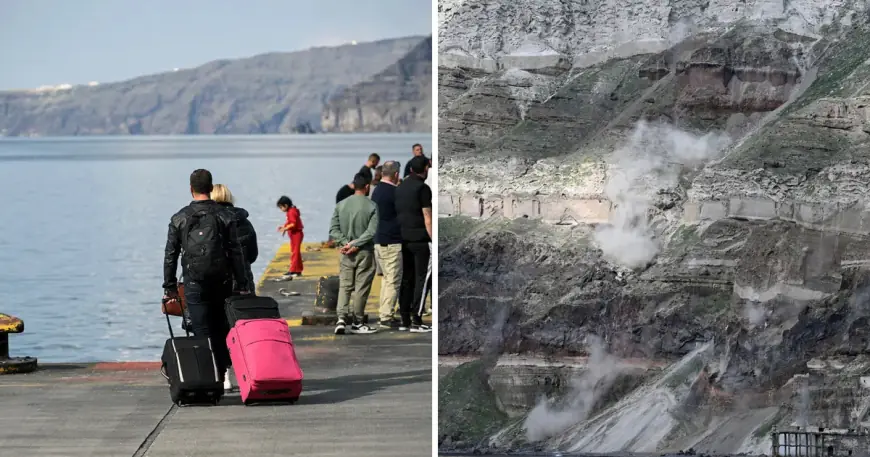 JAK POTRES POGODIO SANTORINI NAKON NIZA PODRHTAVANJA, VIŠE OD 11.000 LJUDI NAPUSTILO OTOK
