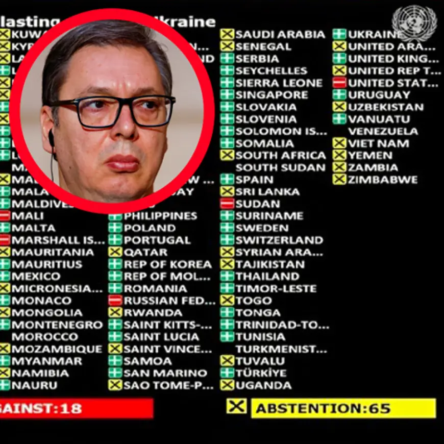 SRBIJA GLASALA ZA EUROPSKU REZOLUCIJU O UKRAJINI. KREMLJ: VUČIĆ SE BRZO ISPRIČAO