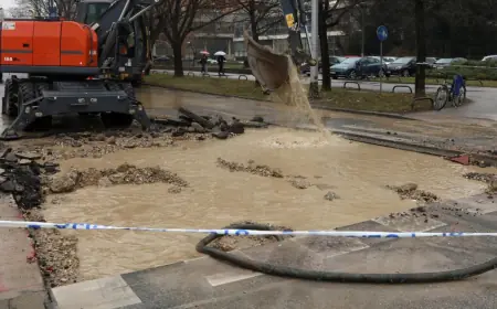 OPET PUKLA CIJEV U ZAGREBU, NEKOLIKO ULICA U CENTRU GRADA BEZ VODE