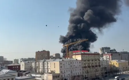 GORI LUKSUZNA ZGRADA U SREDIŠTU MOSKVE