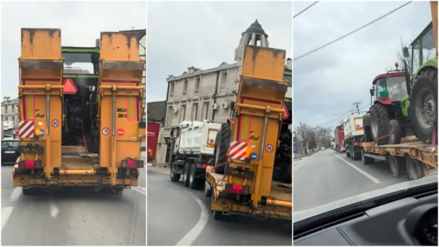VUČIĆEVCI UOČI PROSVJEDA U BEOGRADU MASOVNO DOVOZE TRAKTORE IZ VOJVOĐANSKIH SELA