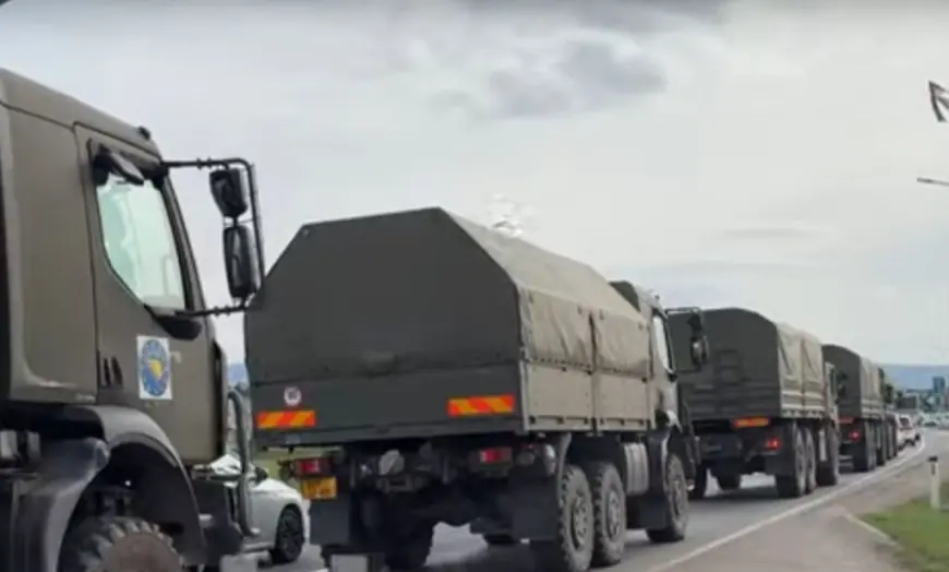 VIDEO/ KONVOJ EUFOR-ovih VOZILA UŠAO U BANJA LUKU!