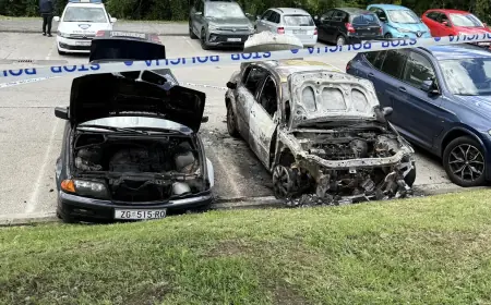 DVA AUTA IZGORJELA KOD MIROGOJA, VLASNIK BIO NA SPROVODU