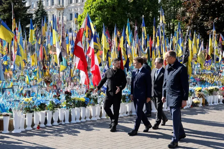 MACRON, MERZ, TUSK I STARMER U KIJEVU UPOZORILI RUSIJU