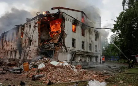 NAJJAČI RUSKI NAPAD NA HARKIV: ZGRADE U PLAMENU, IMA MRTVIH